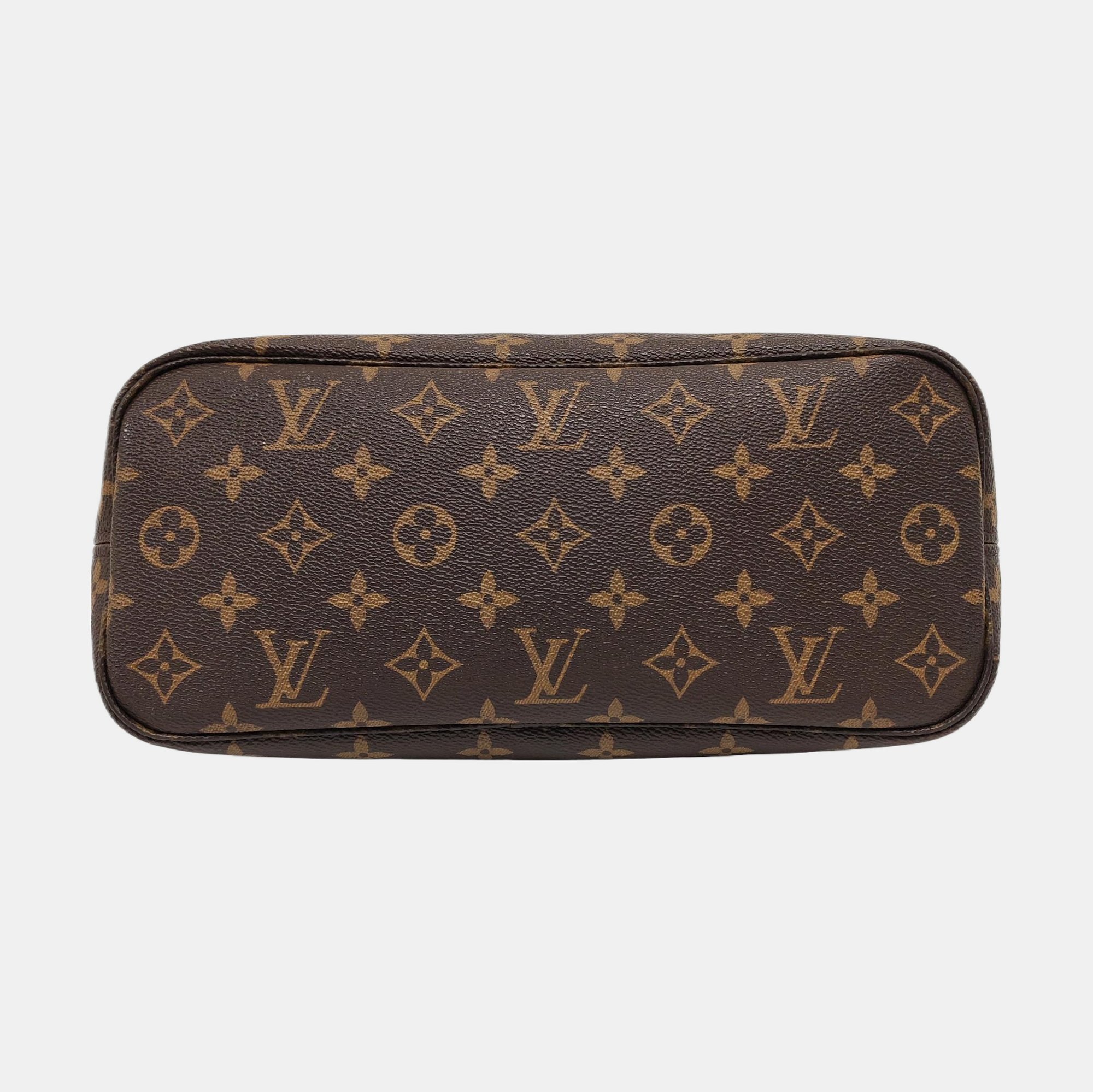 NEVERFULL PM Monogram Coated Canvas Brown