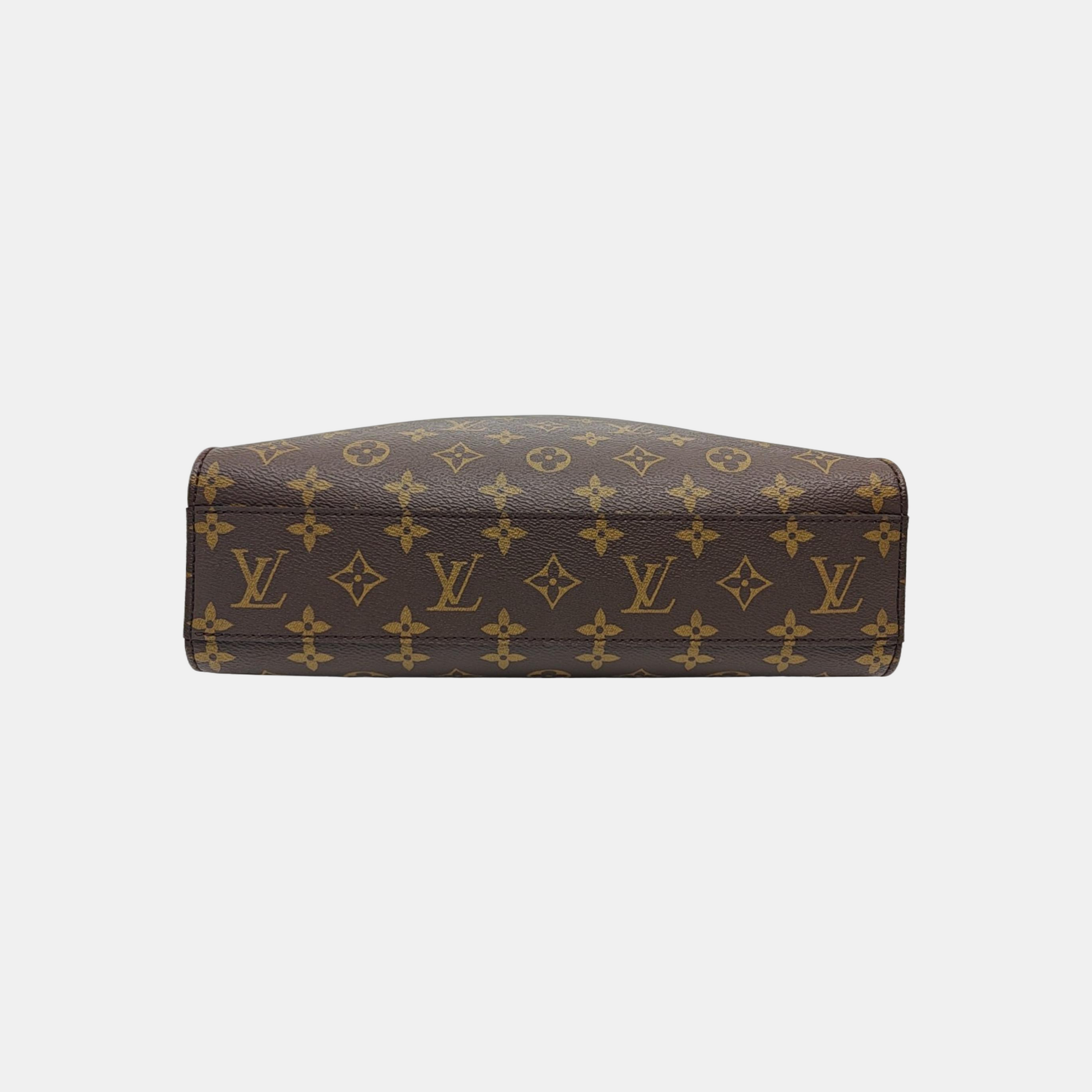 SAC PLAT MM Monogram Coated Canvas Brown