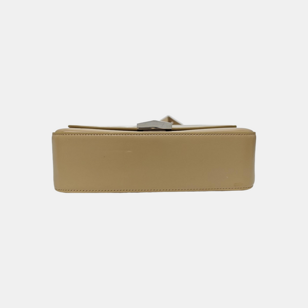 Calfskin Shoulder Bag Medium Beige