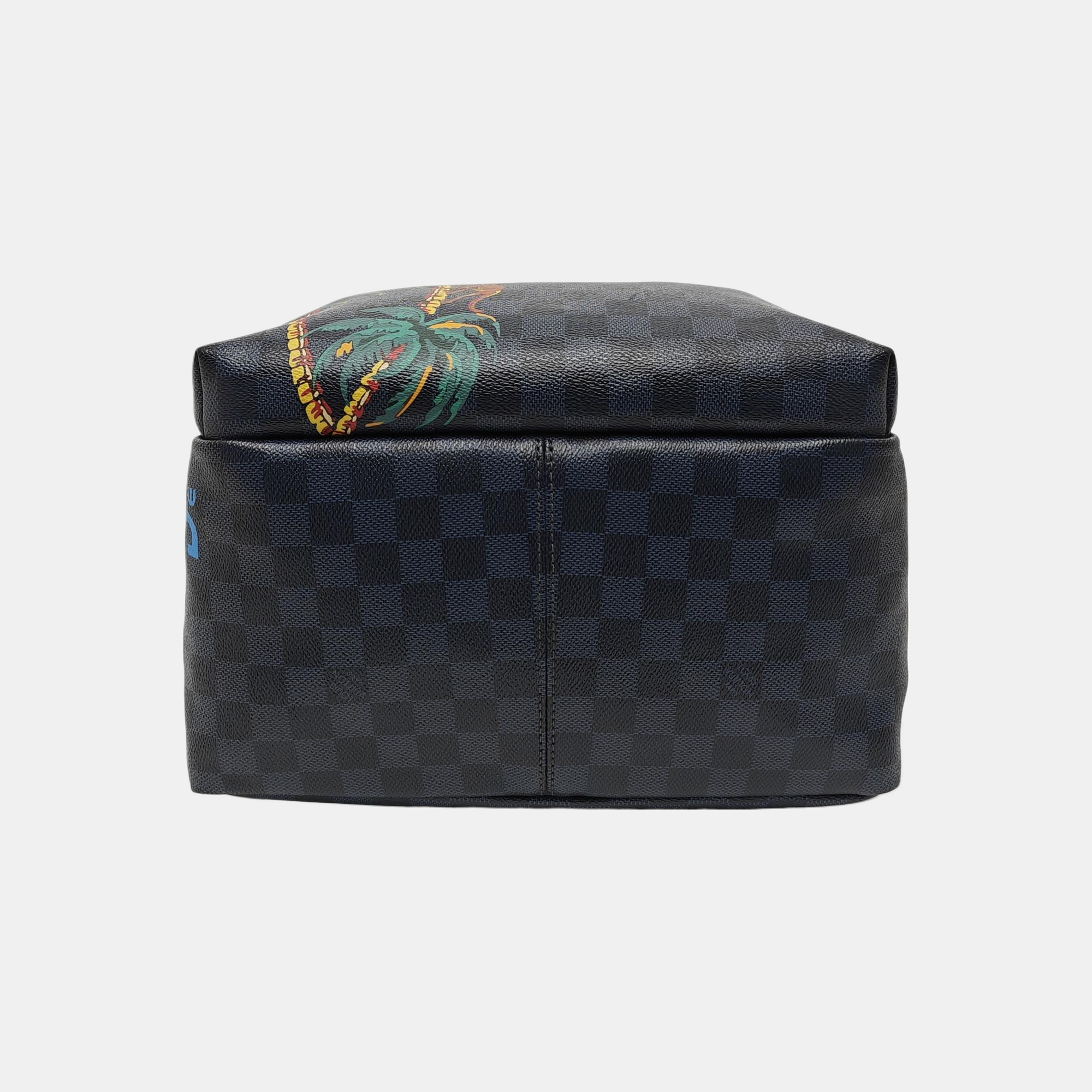 APOLLO Damier Coated Canvas Blue