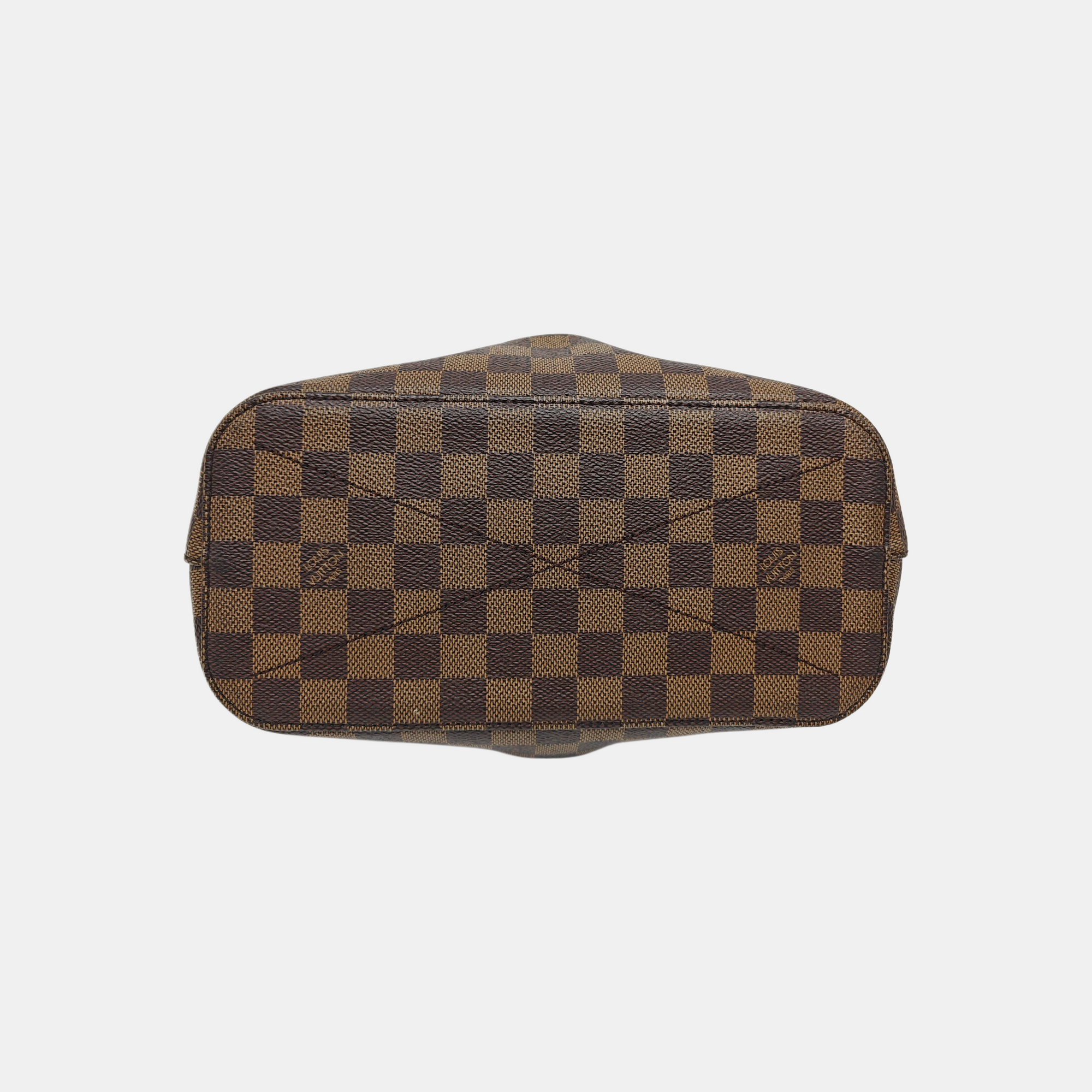 SIENA Damier Ebene Coated Canvas Brown