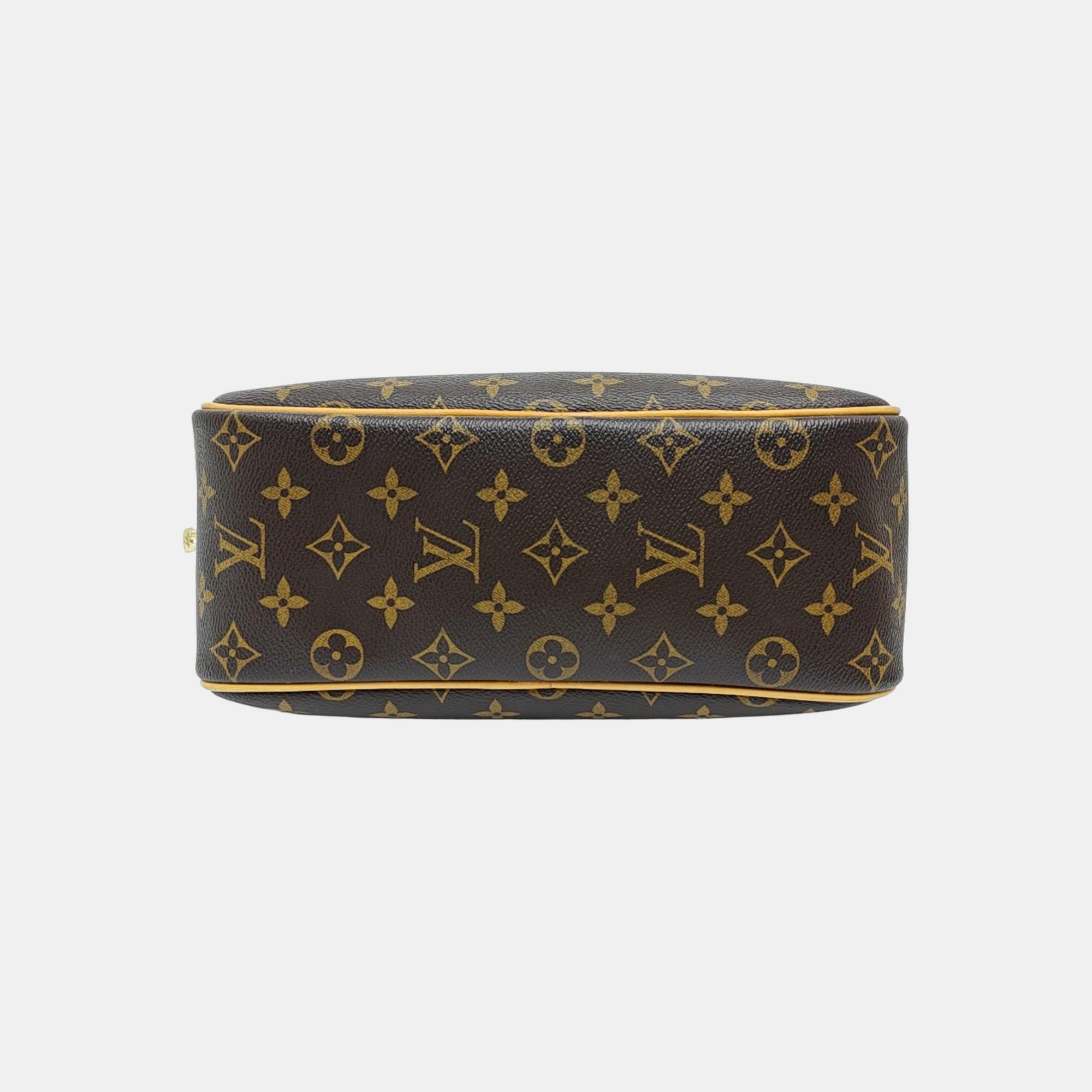 DEAUVILLE Monogram Coated Canvas Brown