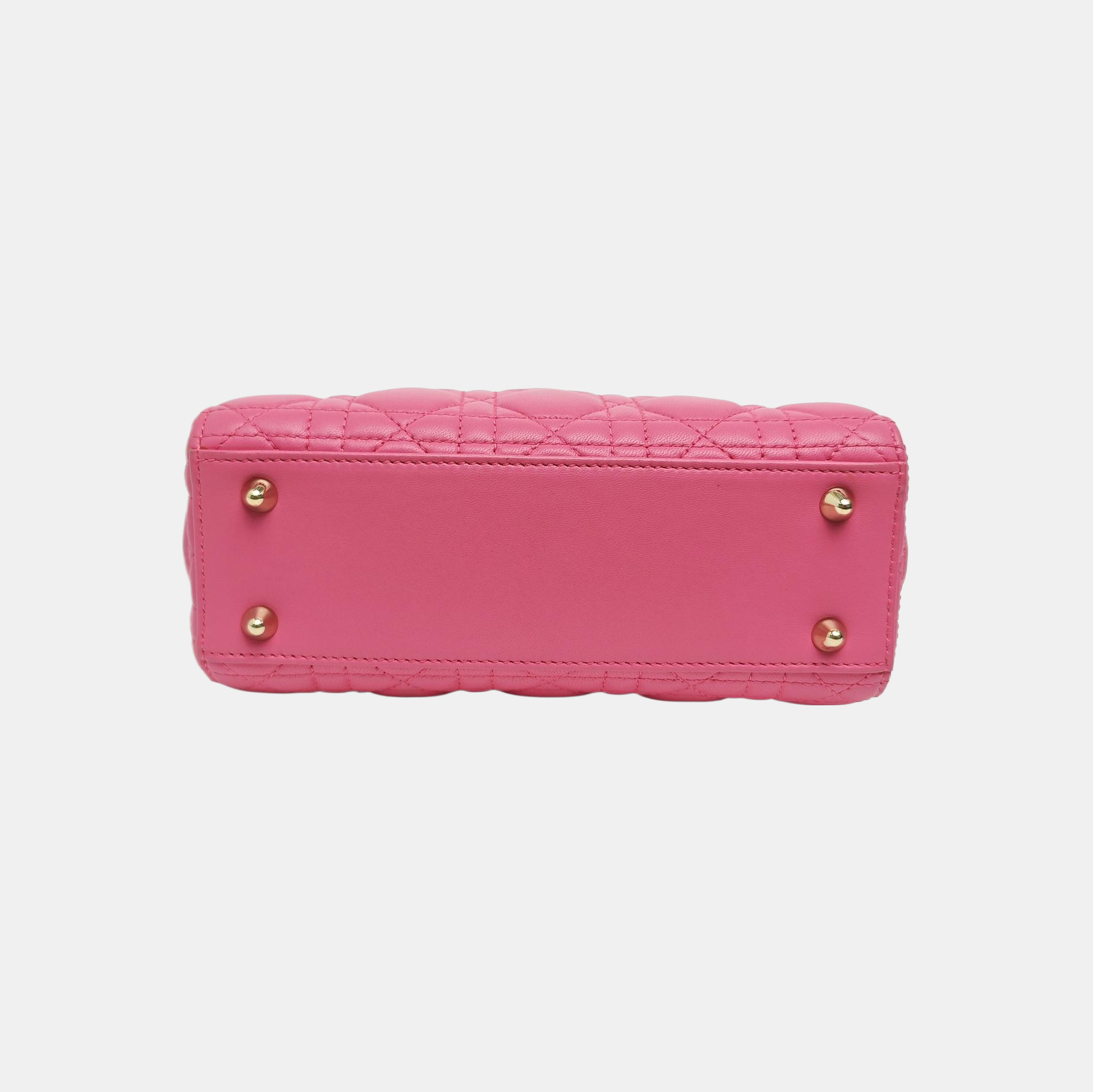 Lady Dior Small Cannage Lambskin Red