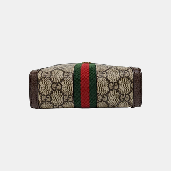 Ophidia Super Mini Monogram Coated Canvas Beige