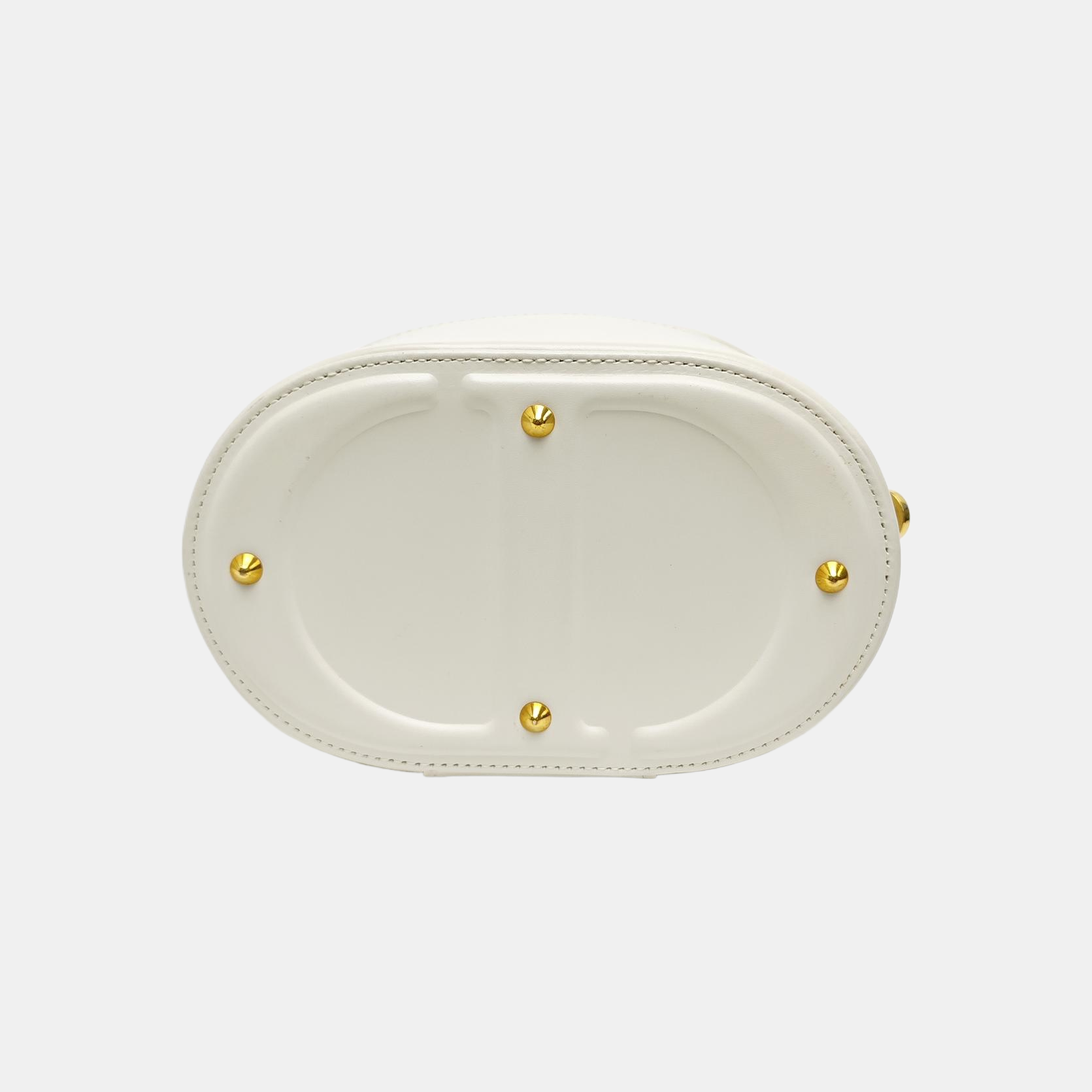 Calfskin Shoulder Bag Small White