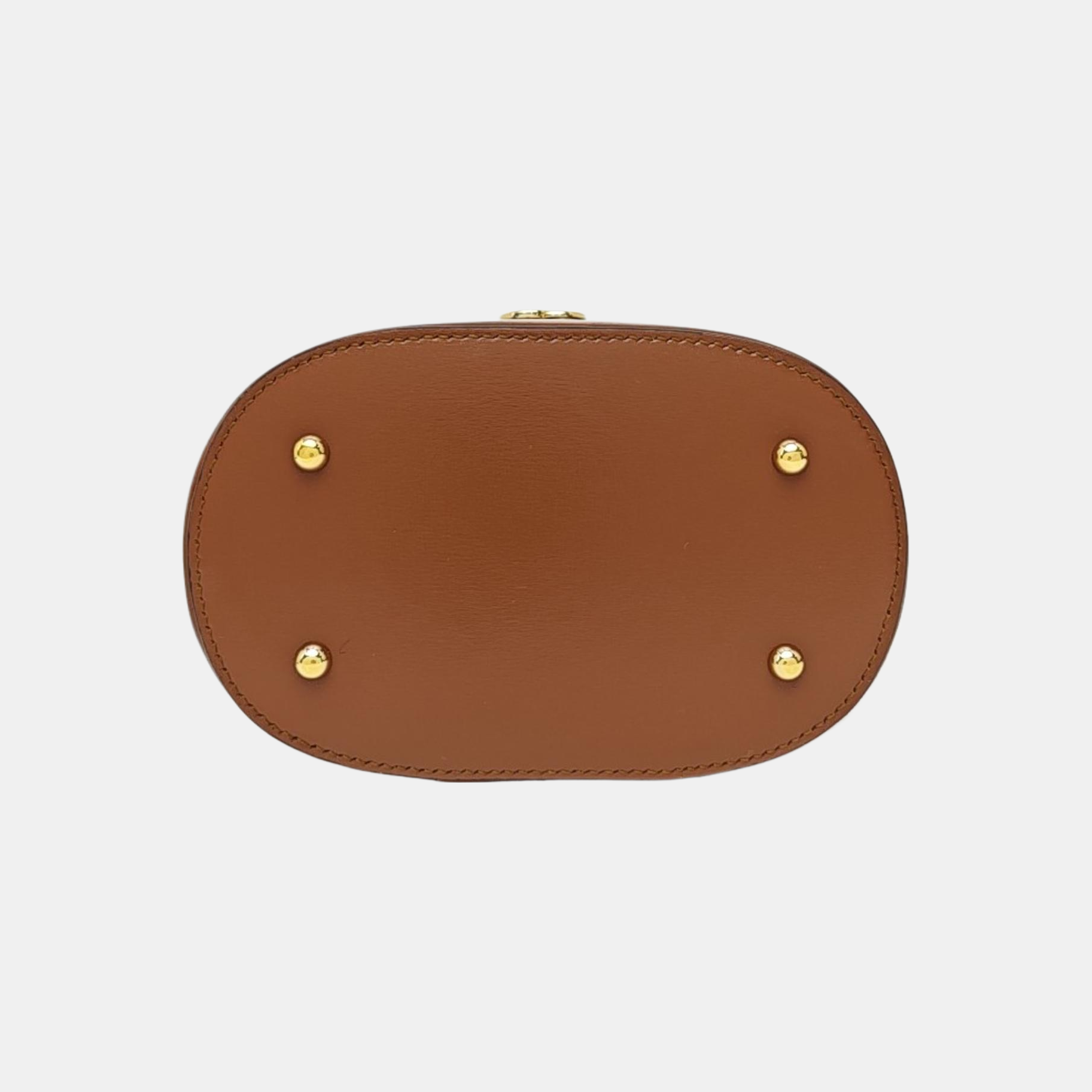 Calfskin Shoulder Bag Brown