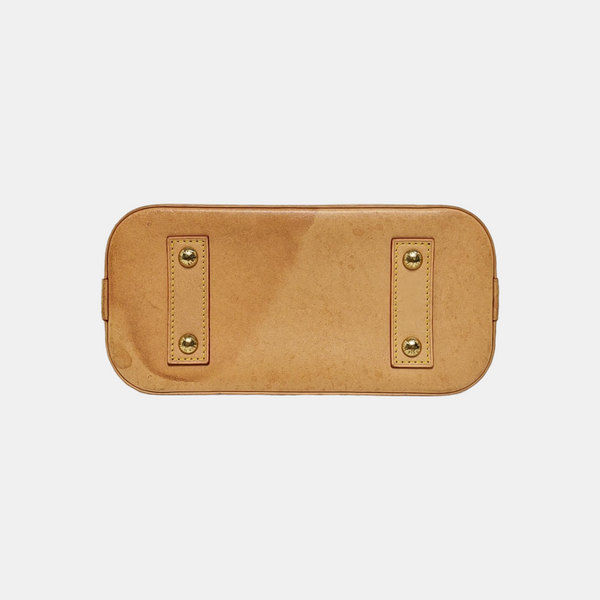 ALMA BB Monogram Coated Canvas Brown