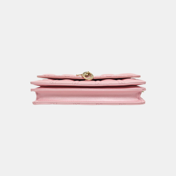 Lady Dior Mini Cannage Lambskin Pink