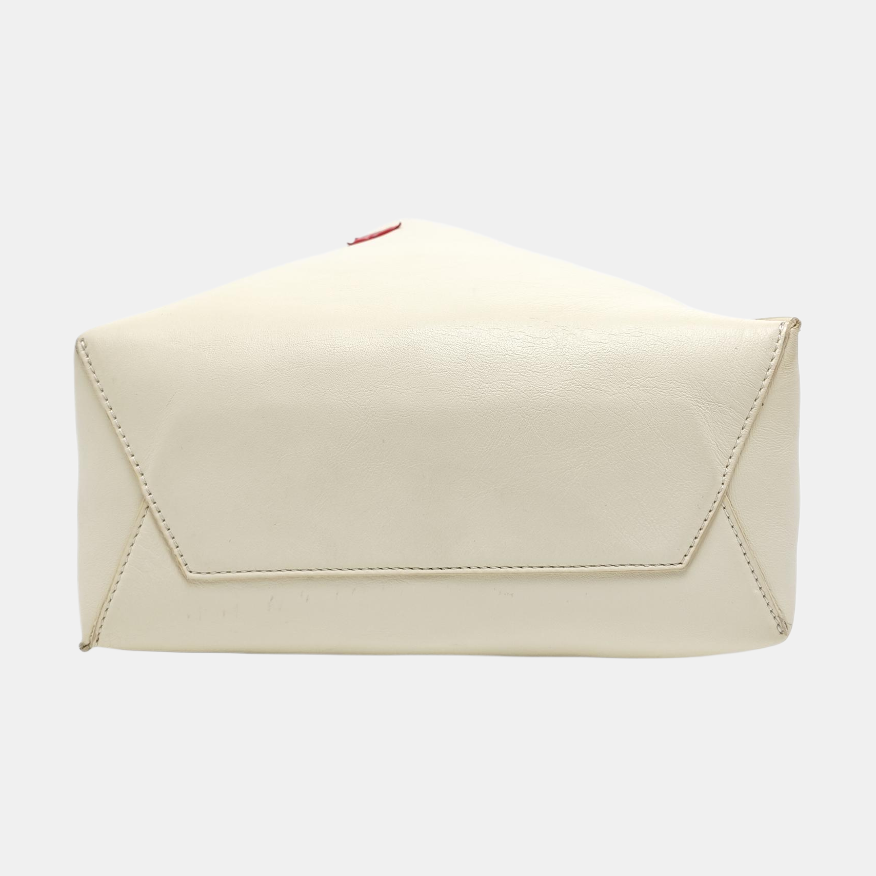 Calfskin Shoulder Bag Small White