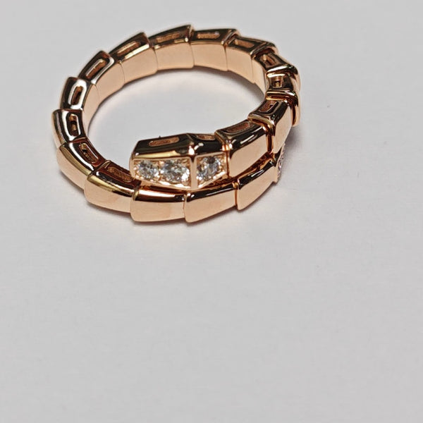 Anillo SERPENTI Oro Rosa de 18k EU 48