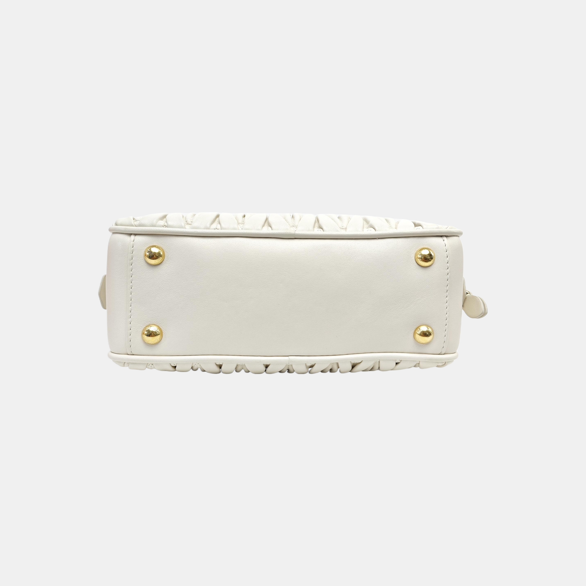 Arcadie Matelassé Lambskin White