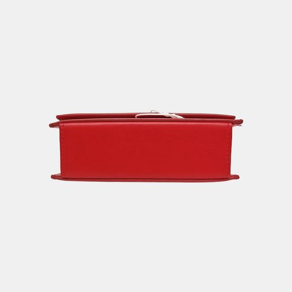 Calfskin Shoulder Bag Mini Red