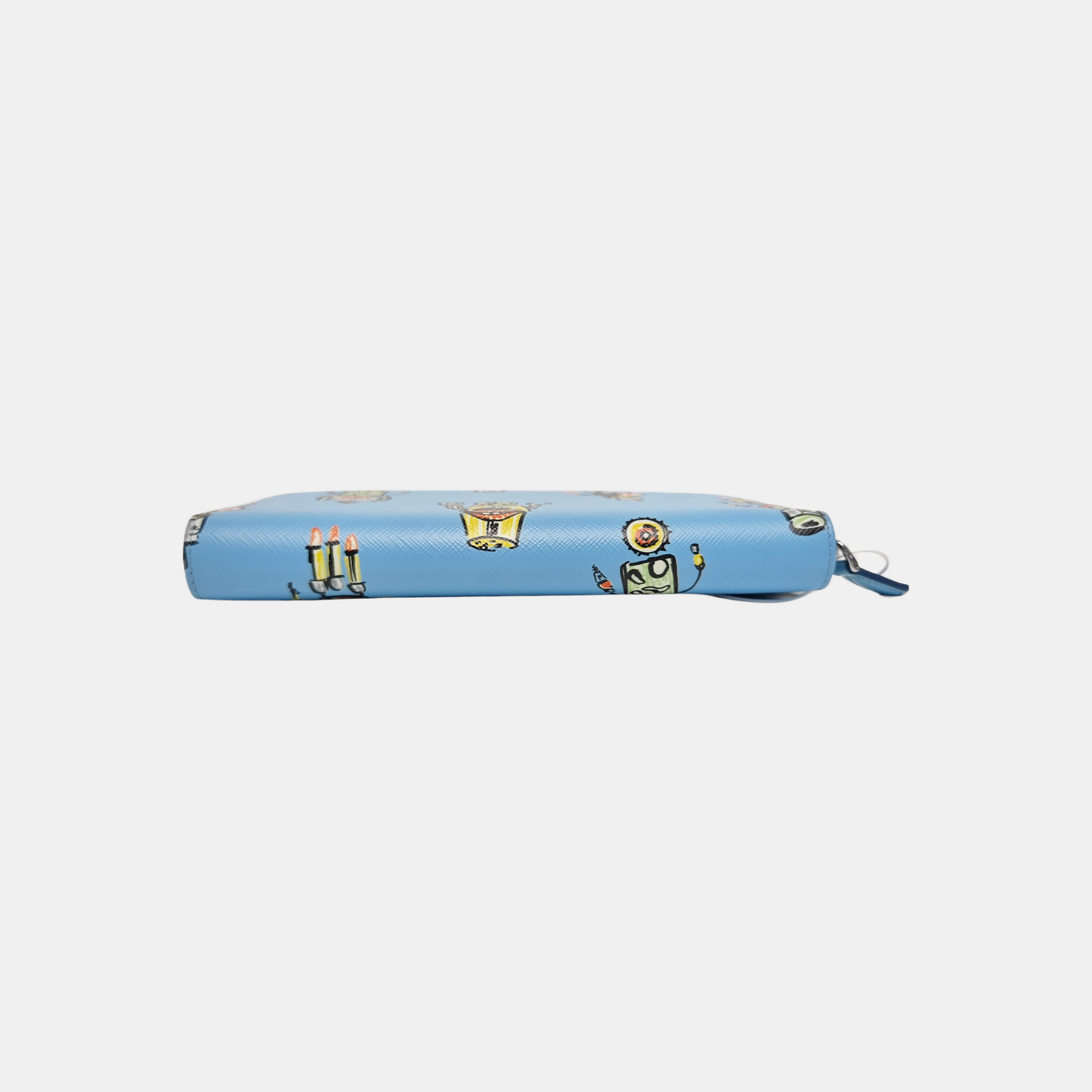 Calfskin Wallet Blue