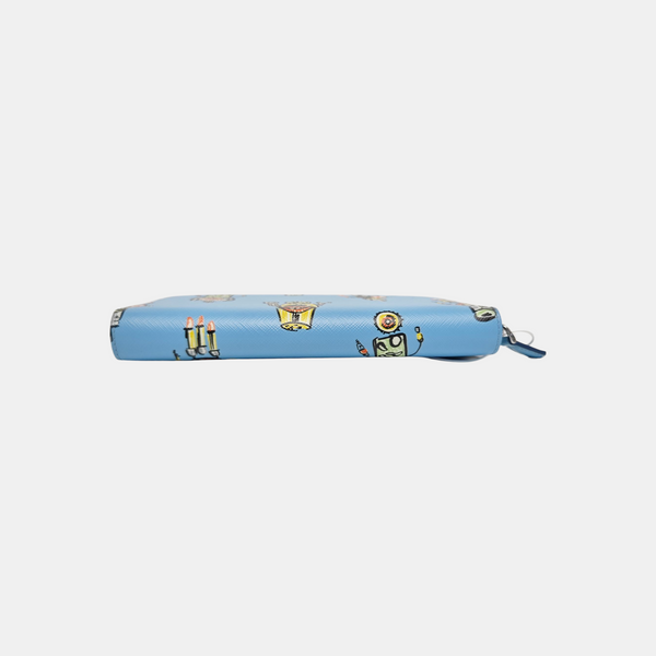 Calfskin Wallet Blue