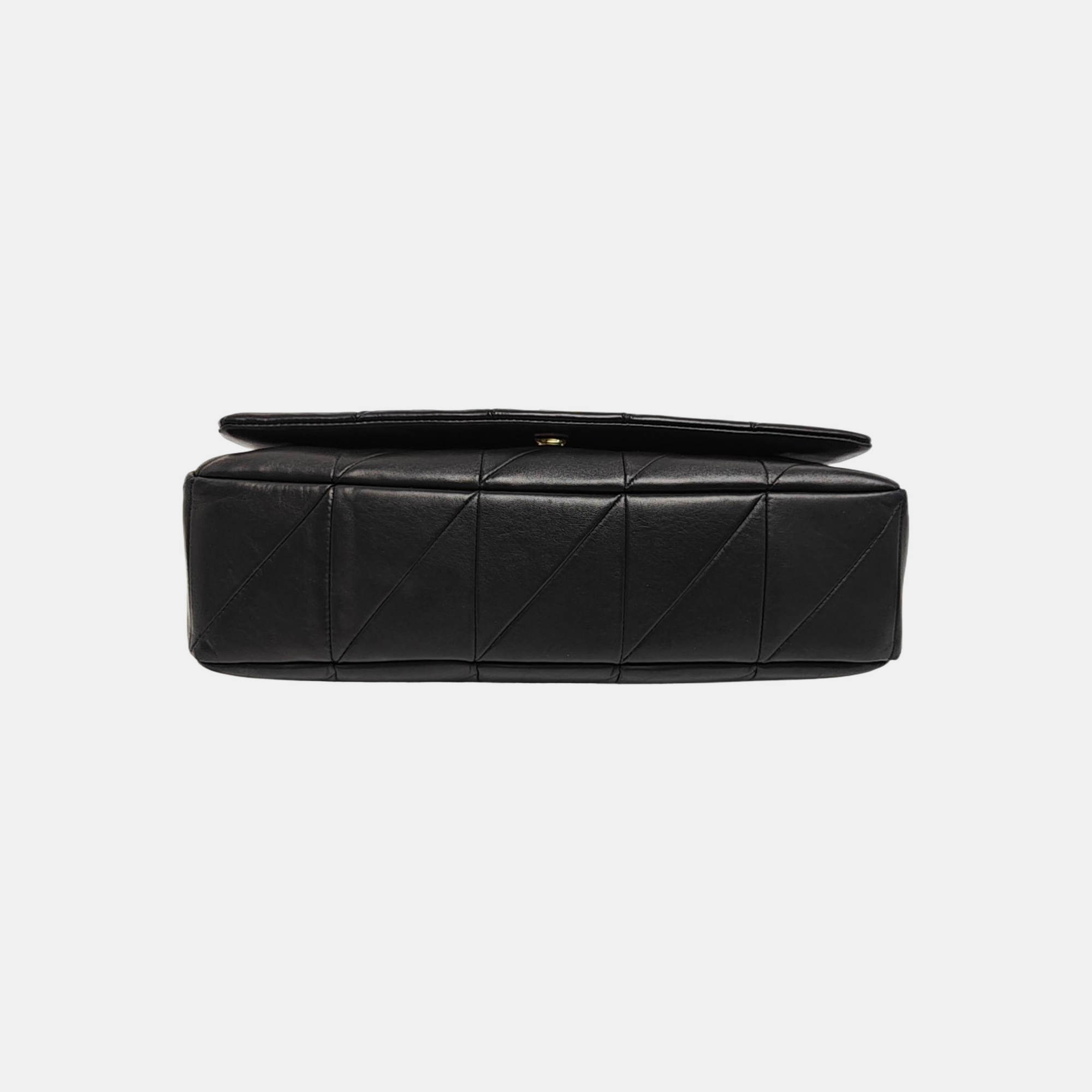 JAMIE Medium Quilted Lambskin Black