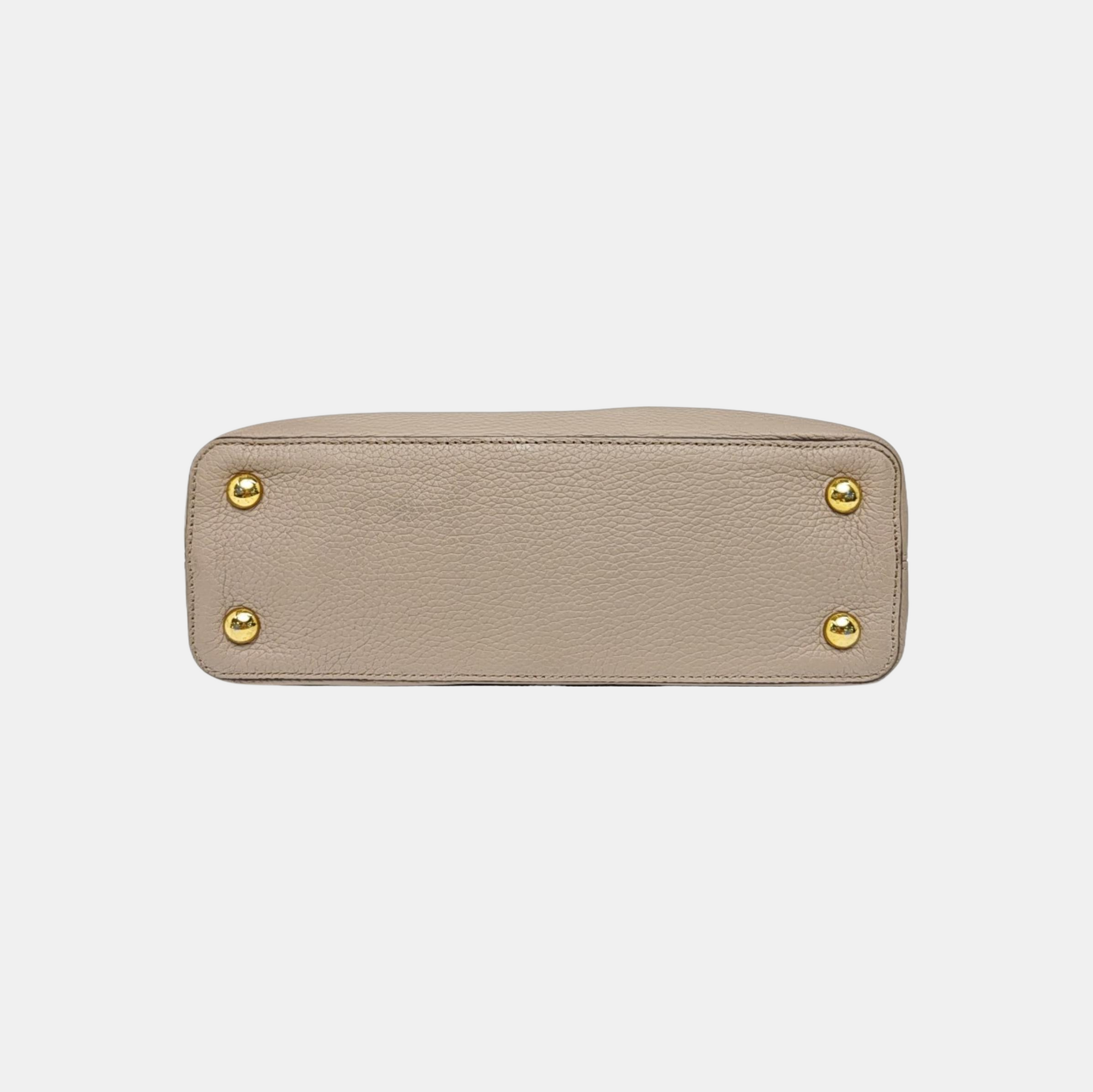 CAPUCINES MM Calfskin Gray