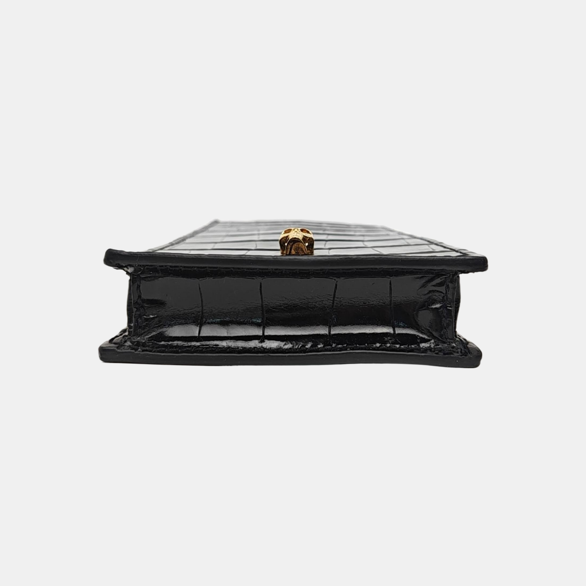 Calfskin Shoulder Bag Black