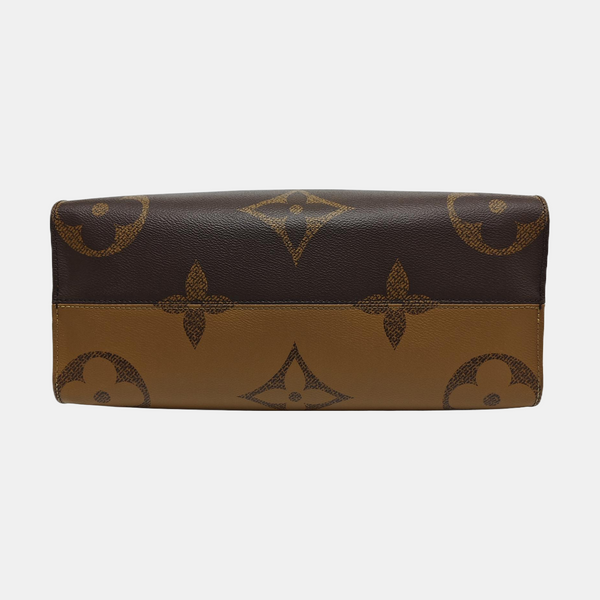 ONTHEGO MM Monogram Coated Canvas Brown