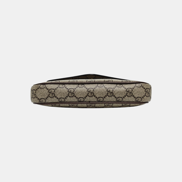 Ophidia Small Monogram Coated Canvas Beige