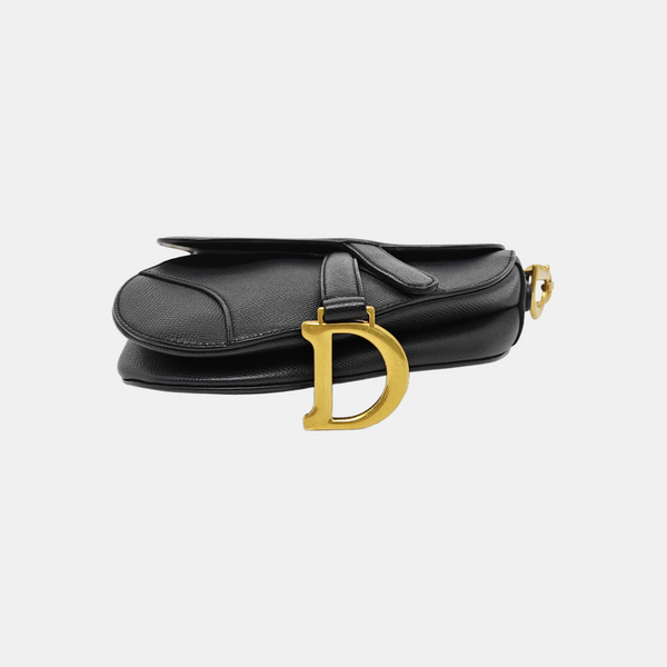 Saddle Mini Calfskin Black