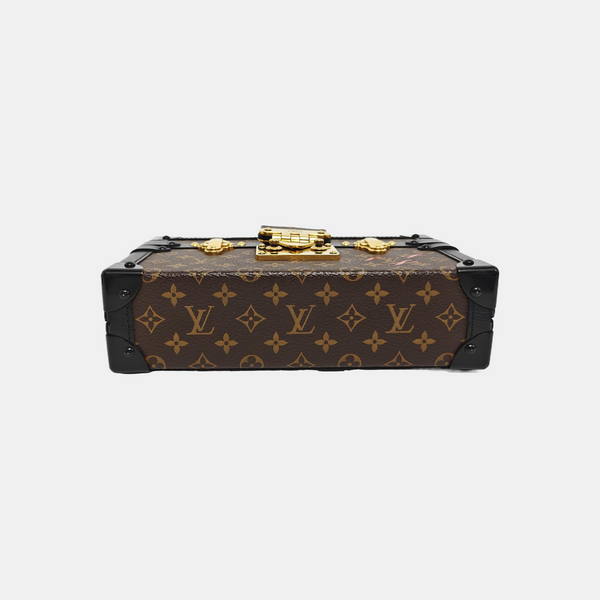 PETITE MALLE Monogram Coated Canvas Brown
