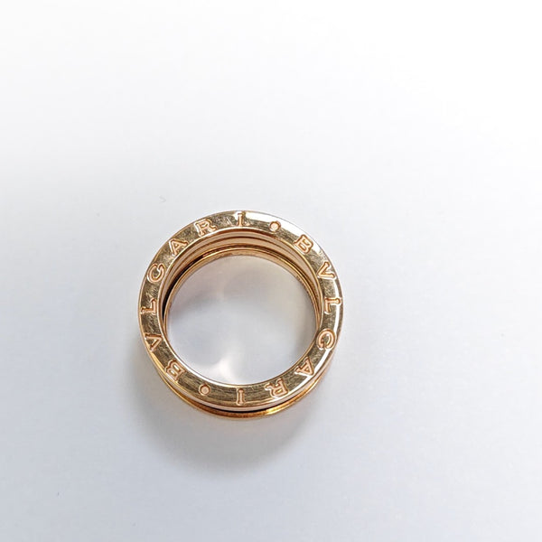 B.ZERO1 18k Rose Gold Ring EU 52