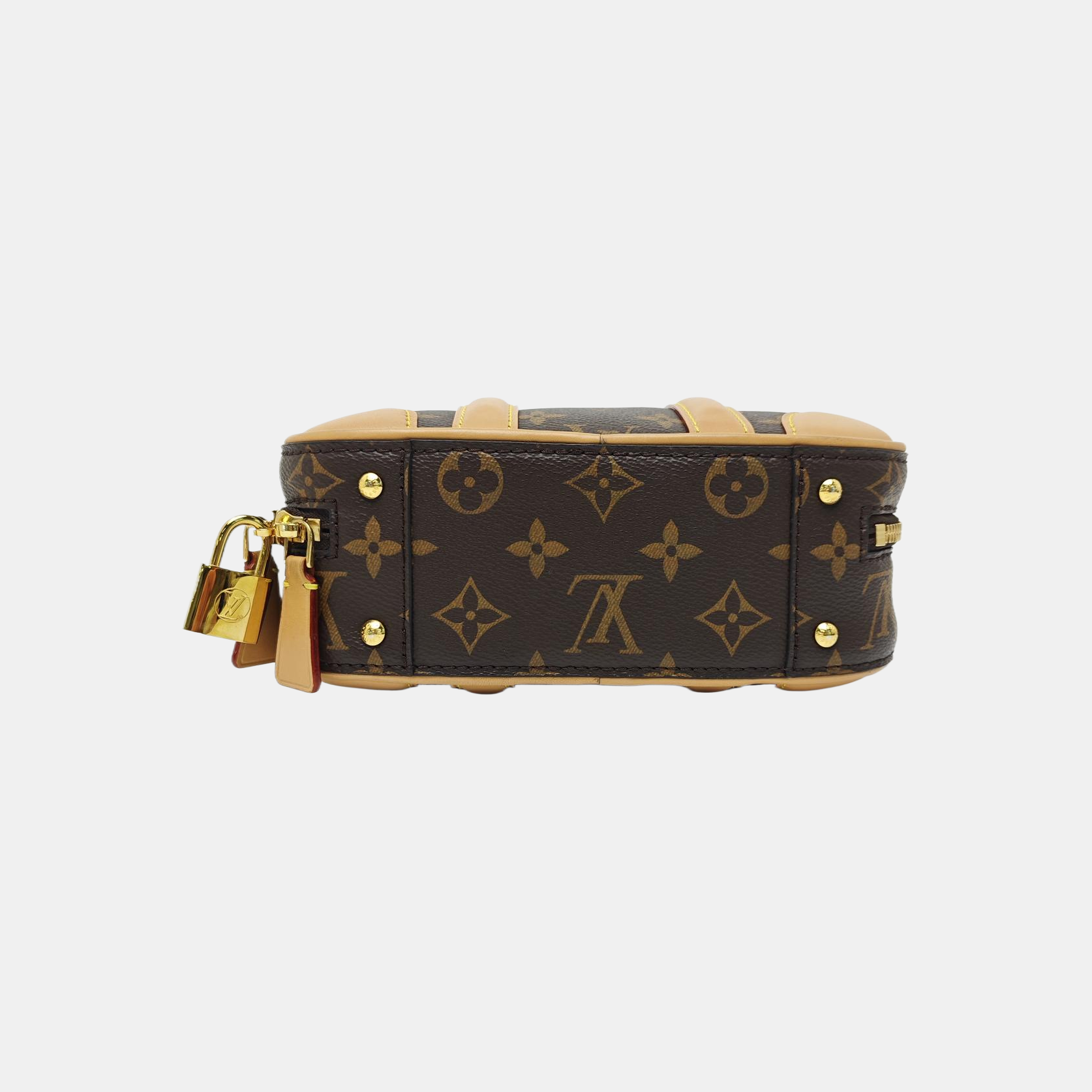 LUGGAGE Monogram Coated Canvas Brown