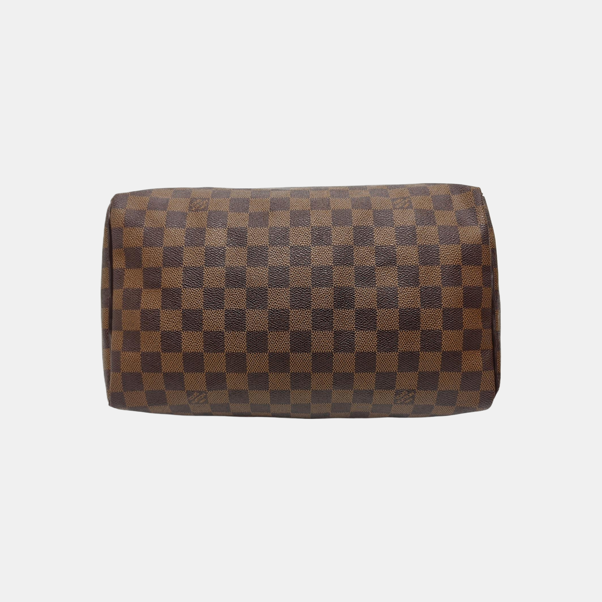 SPEEDY 30 Damier Ebene Coated Canvas Brown