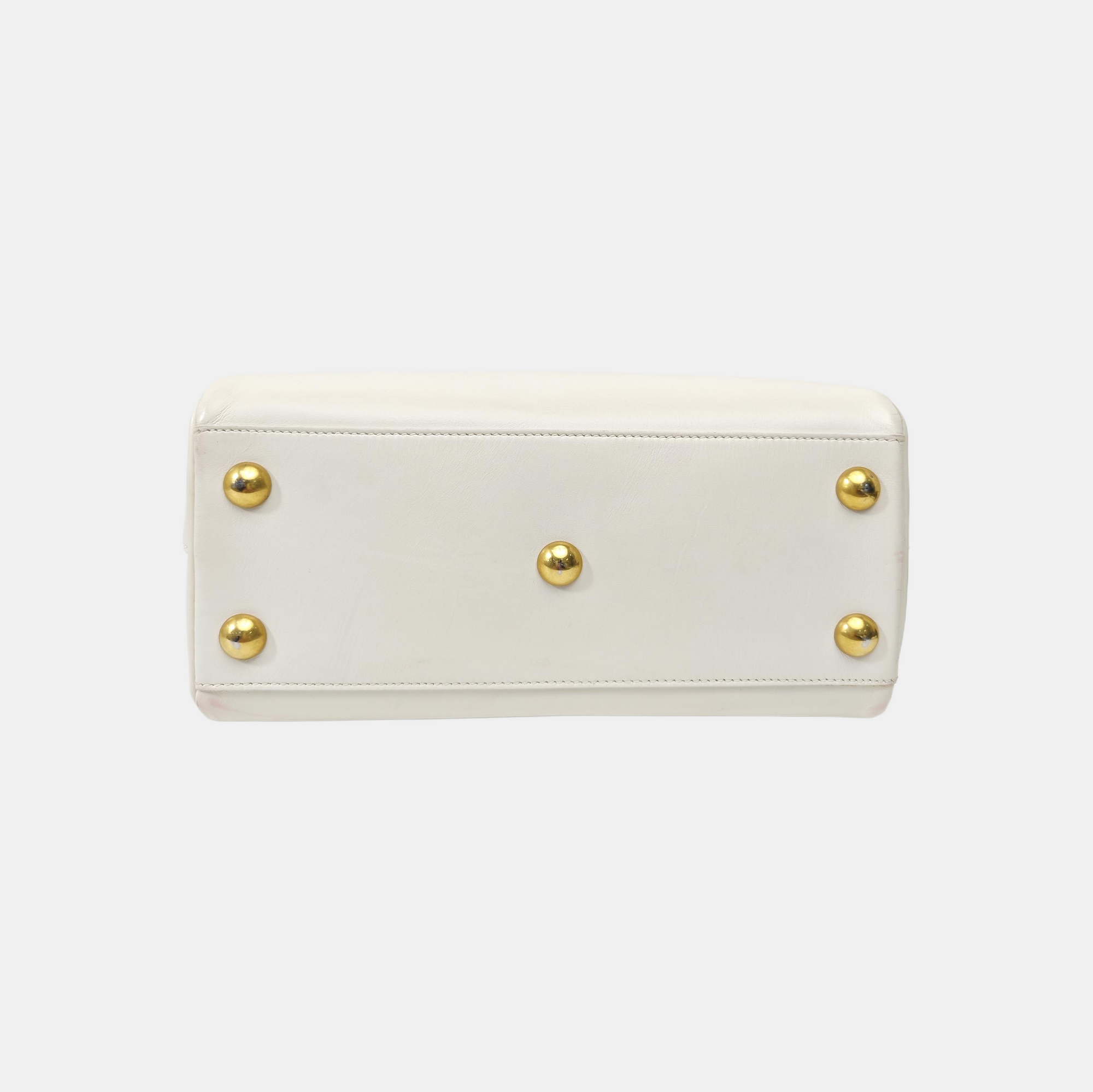 CLASSIC DUFFEL 6 Calfskin White