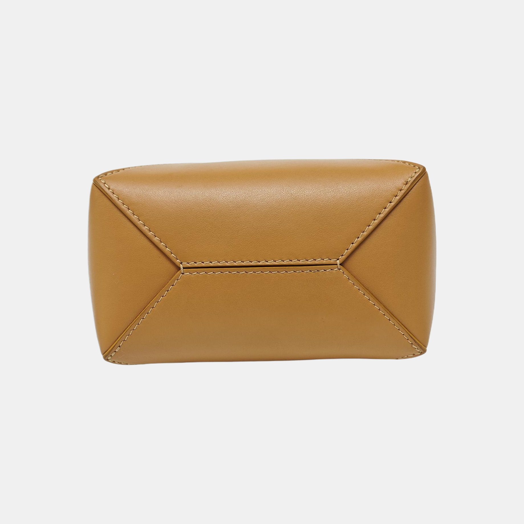 Puzzle Fold Mini Quilted Calfskin Brown