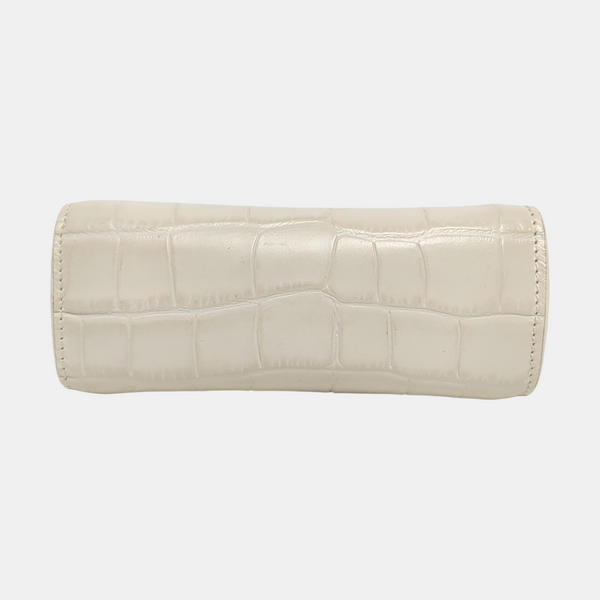 Leather Shoulder Bag Mini White