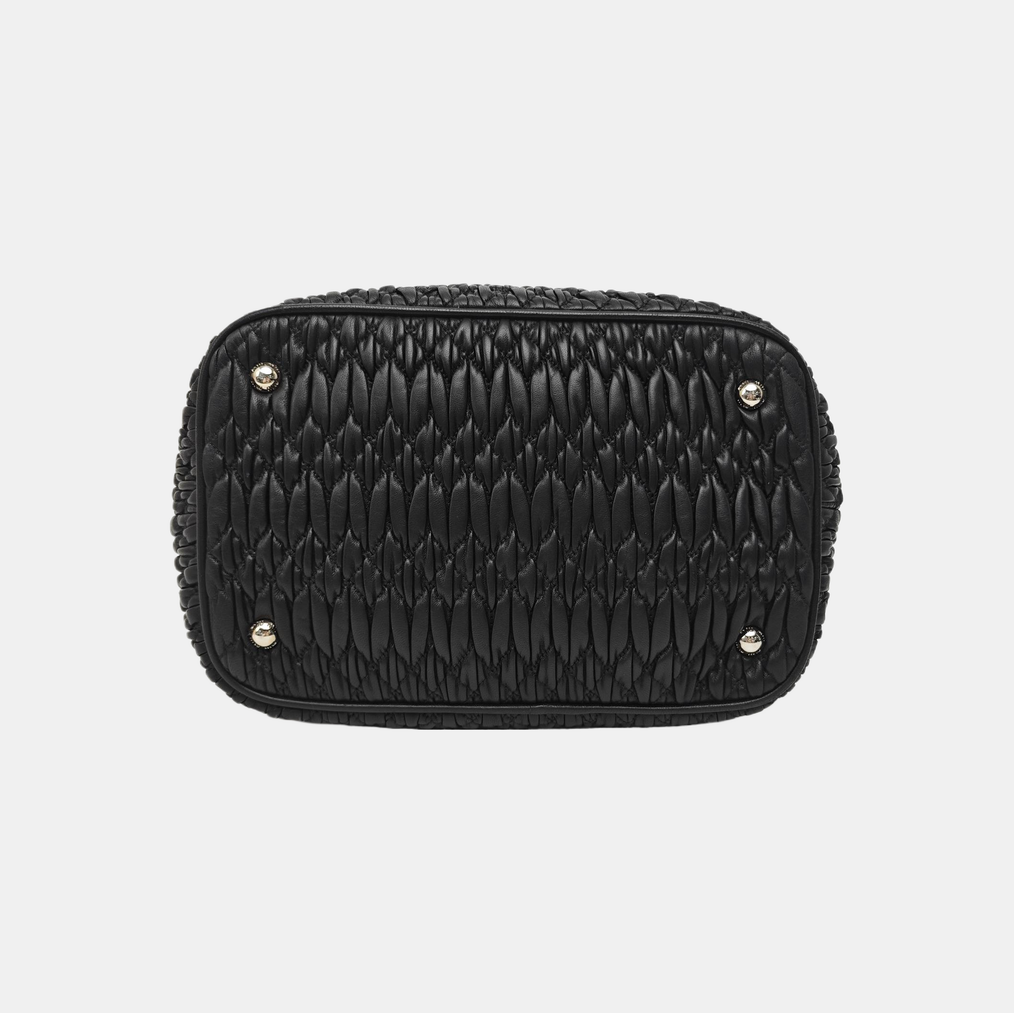 Avenue Quilted Lambskin Black