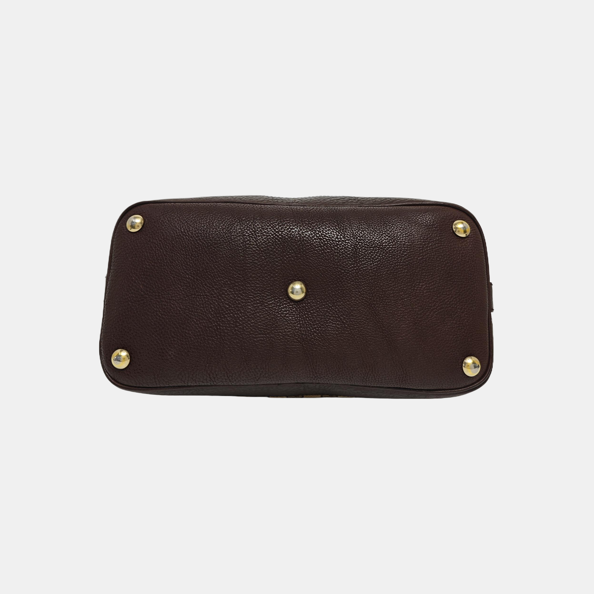 Monogram Canvas Tote Bag Brown