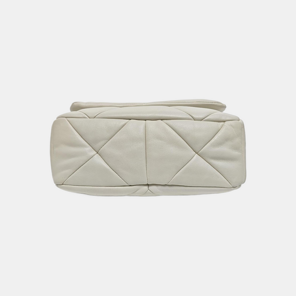 System Quilted Lambskin White