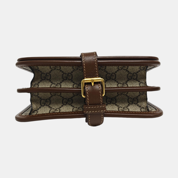 Retro Mini Monogram Coated Canvas Beige