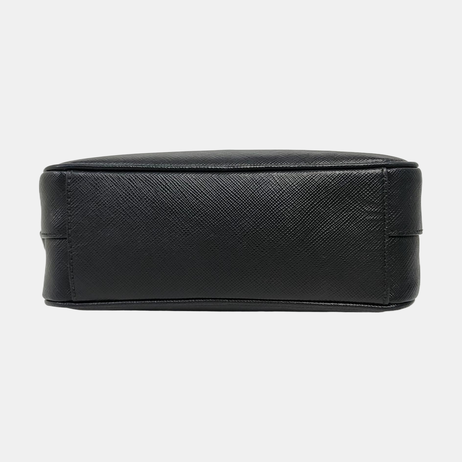 Saffiano Calfskin Shoulder Bag Black
