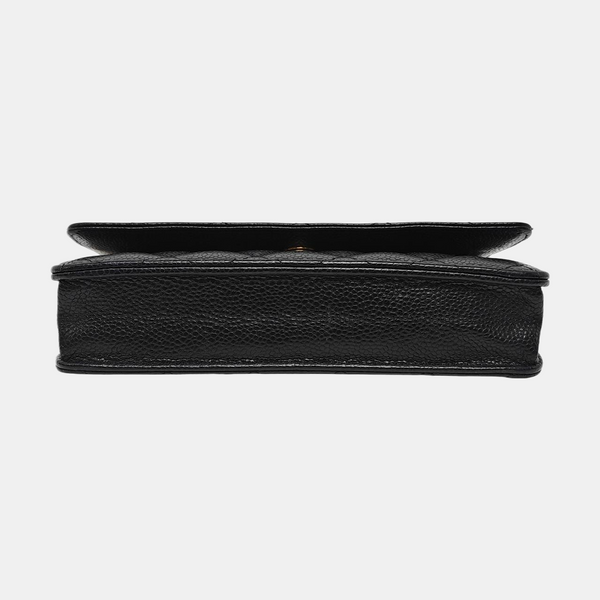 WOC Quilted Grained Calfskin Black