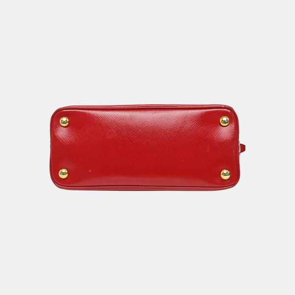 Promenade Small Saffiano Calfskin Red