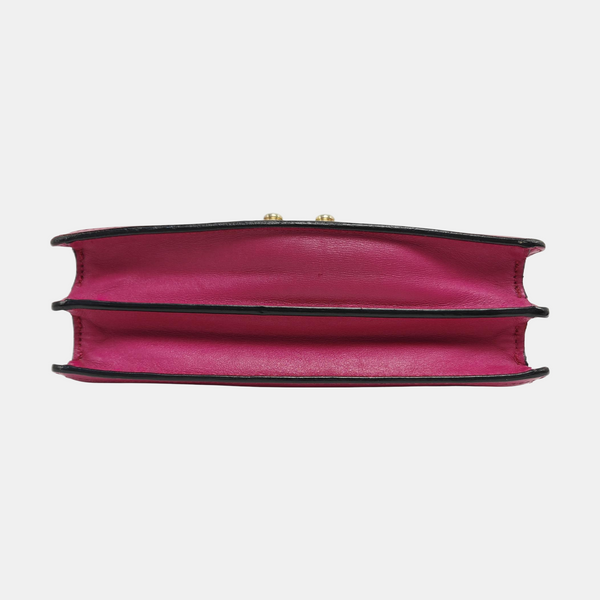 Calfskin Shoulder Bag Purple