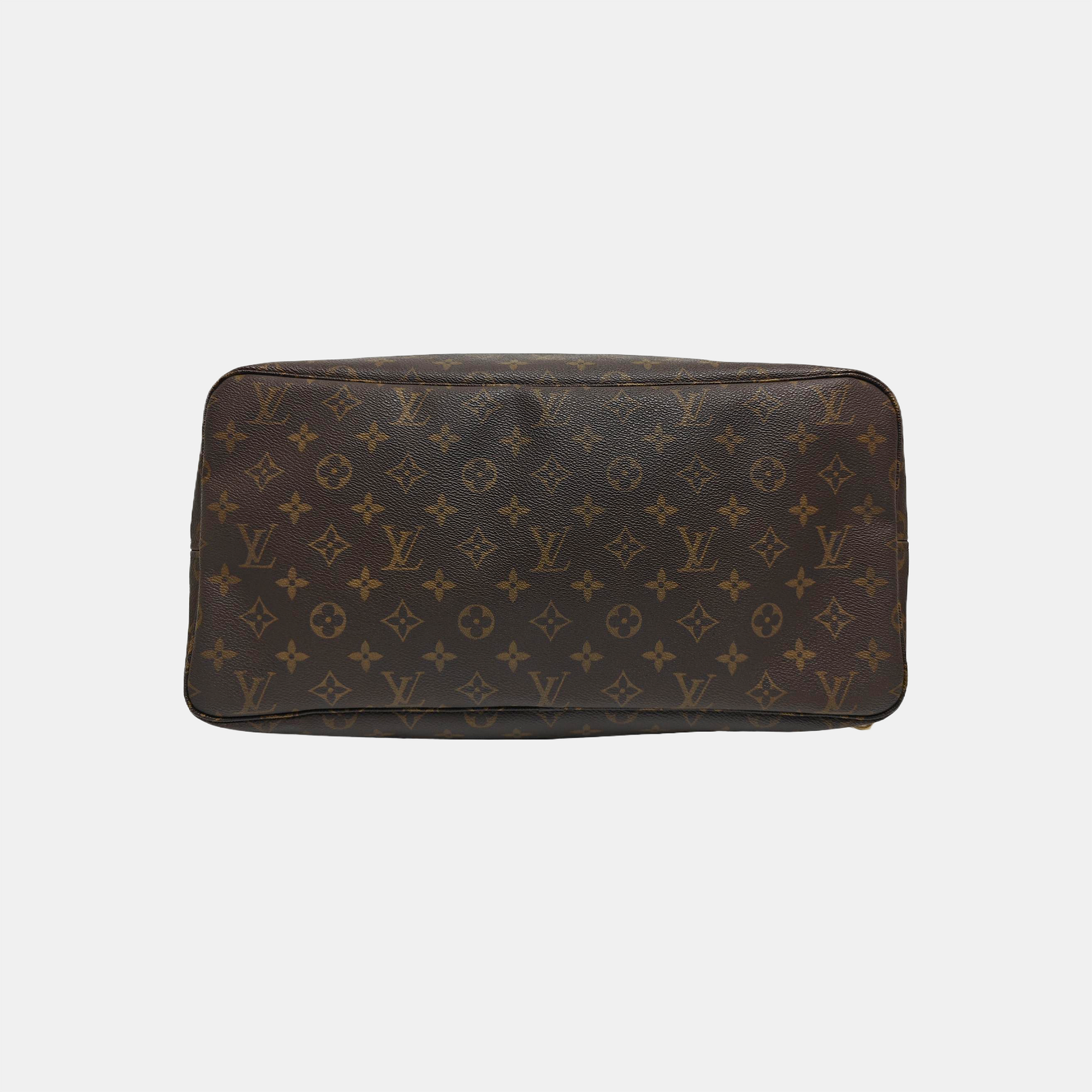 NEVERFULL GM Monogram Coated Canvas Brown