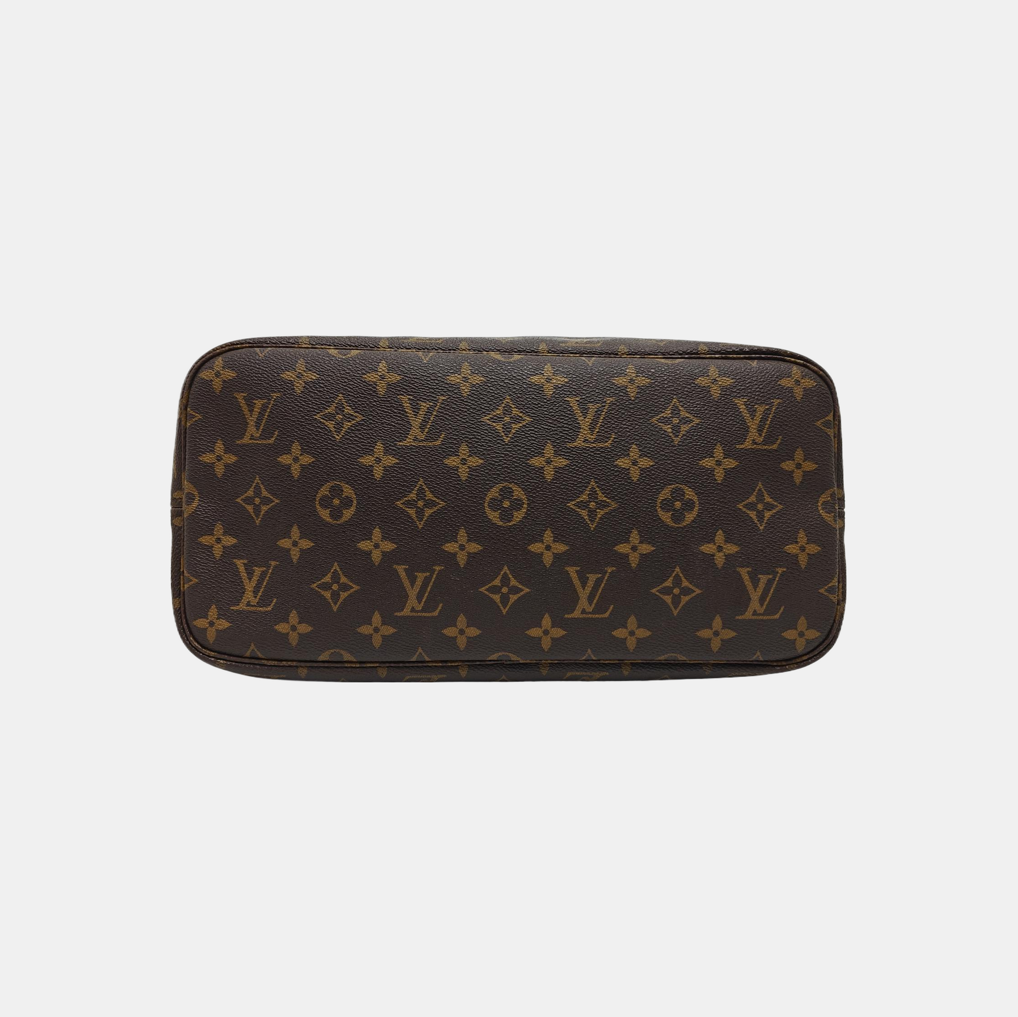 NEVERFULL MM Monogram Coated Canvas Brown