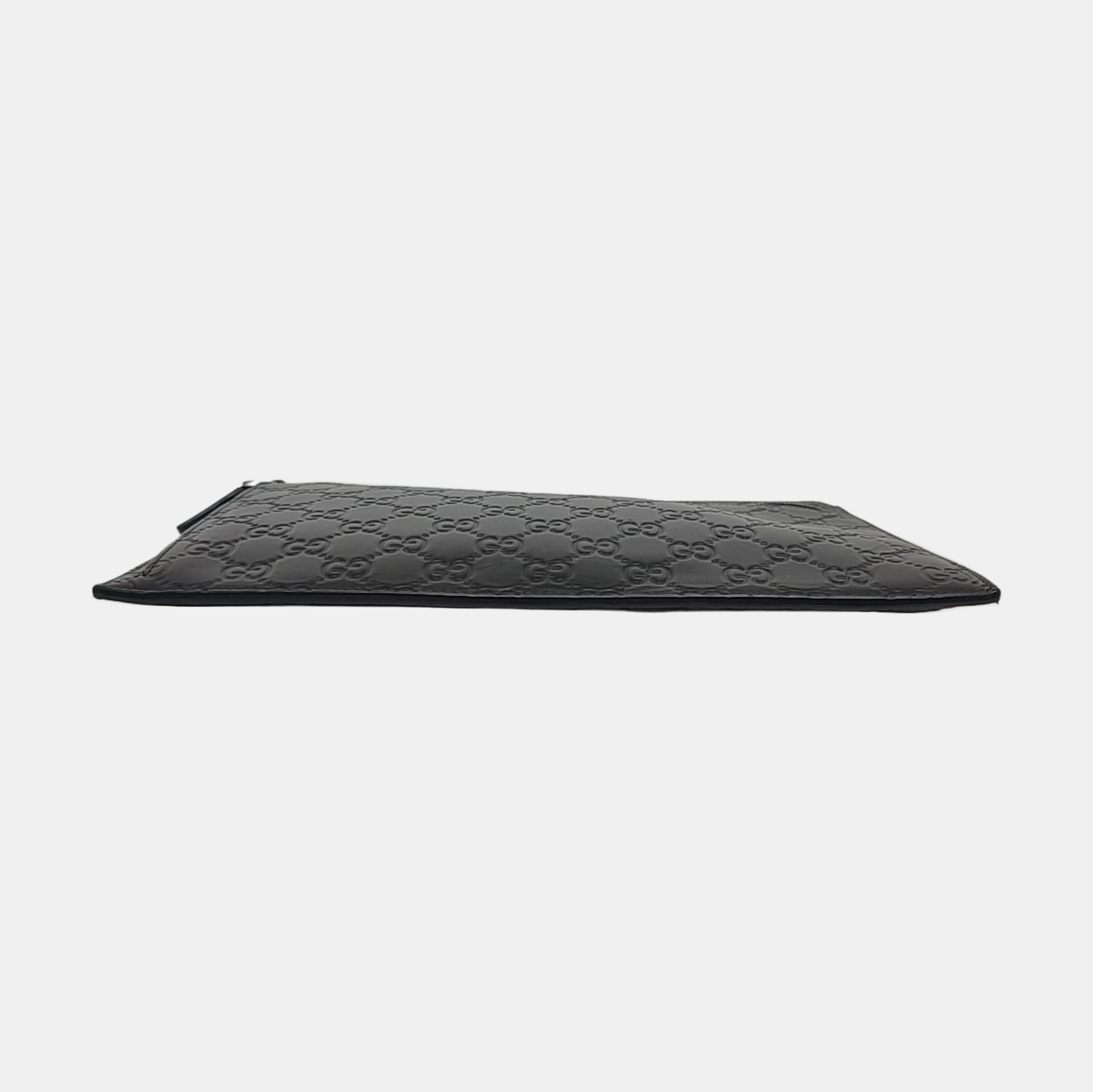 Monogram Calfskin Clutch Black
