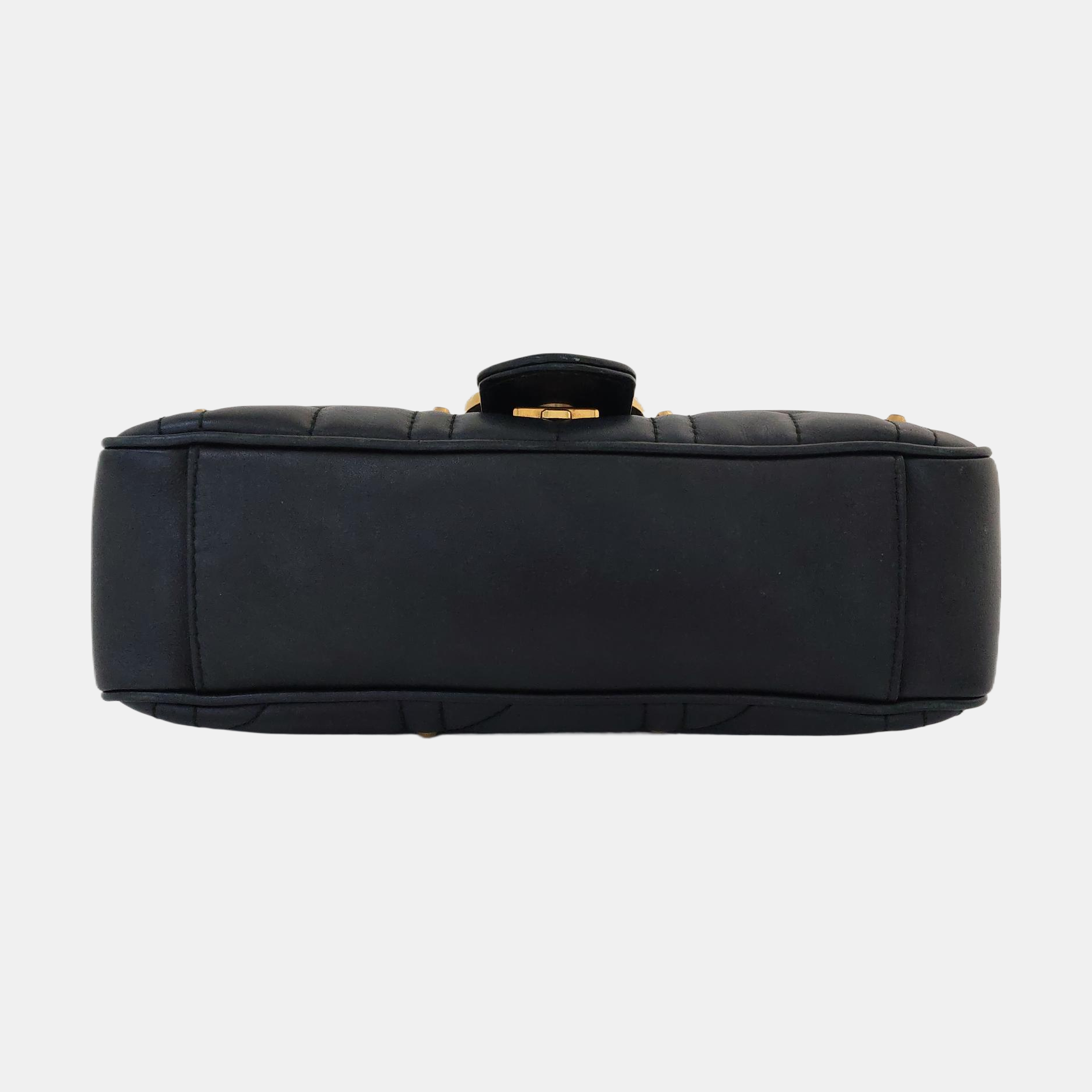GG Marmont Medium Quilted Calfskin Black