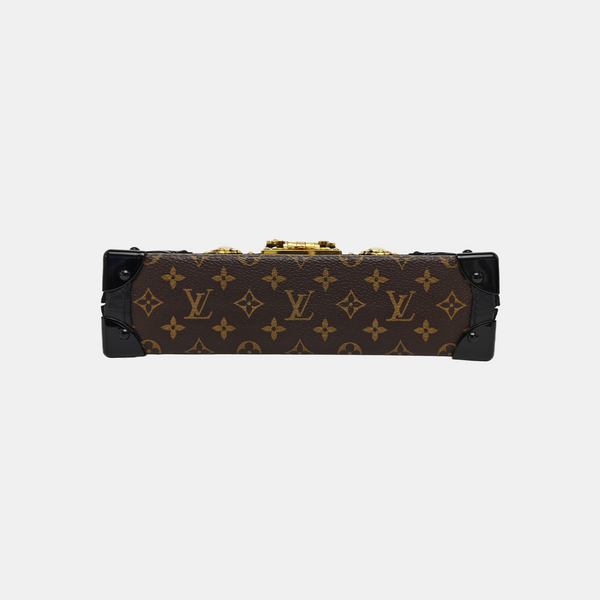 PETITE MALLE Monogram Coated Canvas Brown