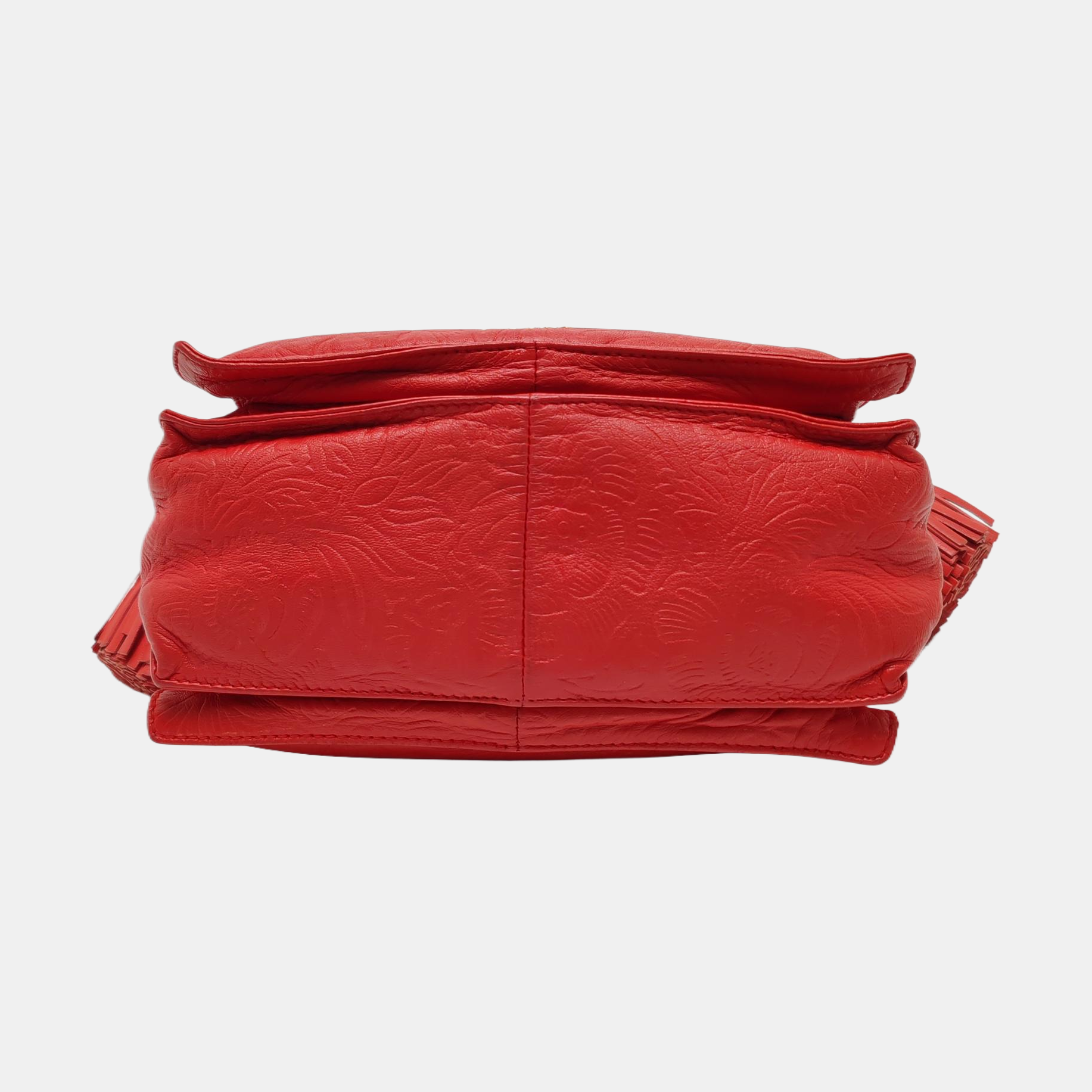 Authenticated pre-owned  Flamenco Calfskin Red - Shoulder Bag at Looply