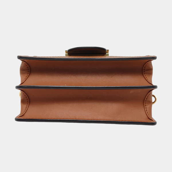 DAUPHINE Mini Monogram Coated Canvas Brown