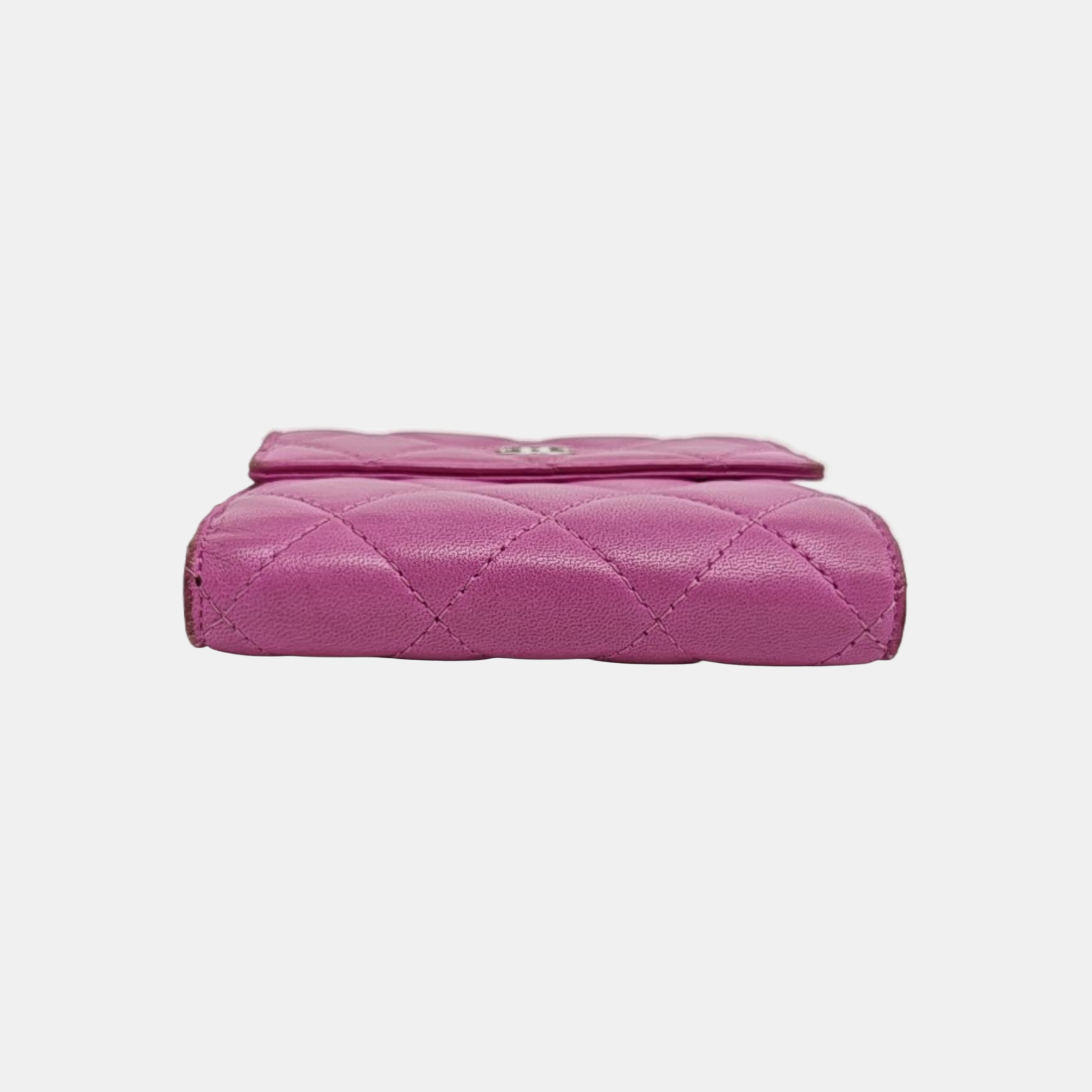 Quilted Lambskin Wallet Purple