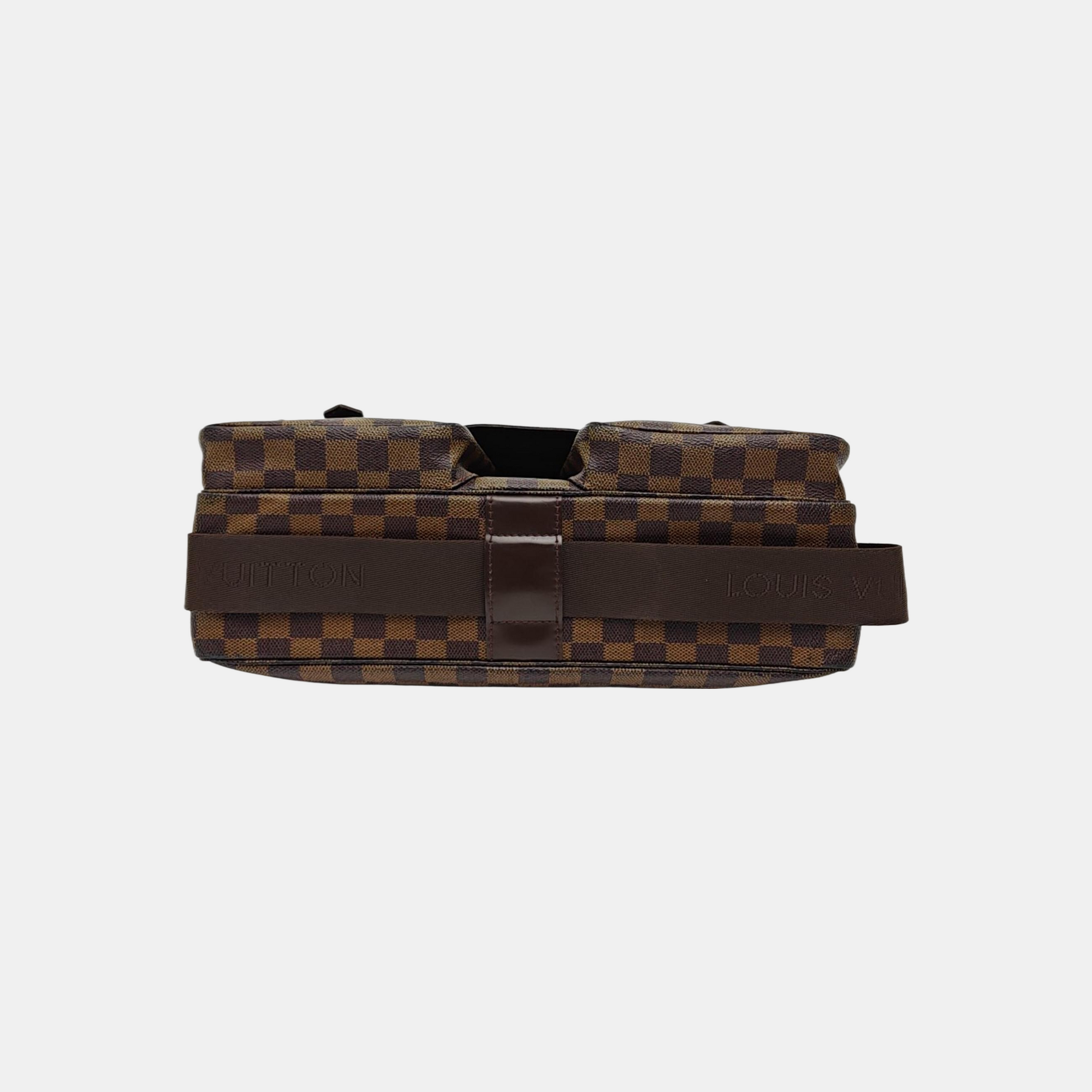 BROADWAY Damier Ebene Coated Canvas Brown