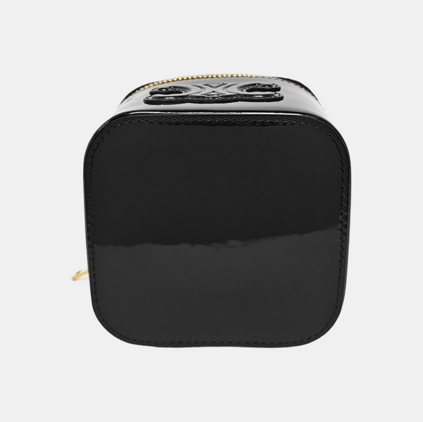 Authenticated pre-owned  TRIOMPHE Patent Leather Black - Bucket Bag at Looply