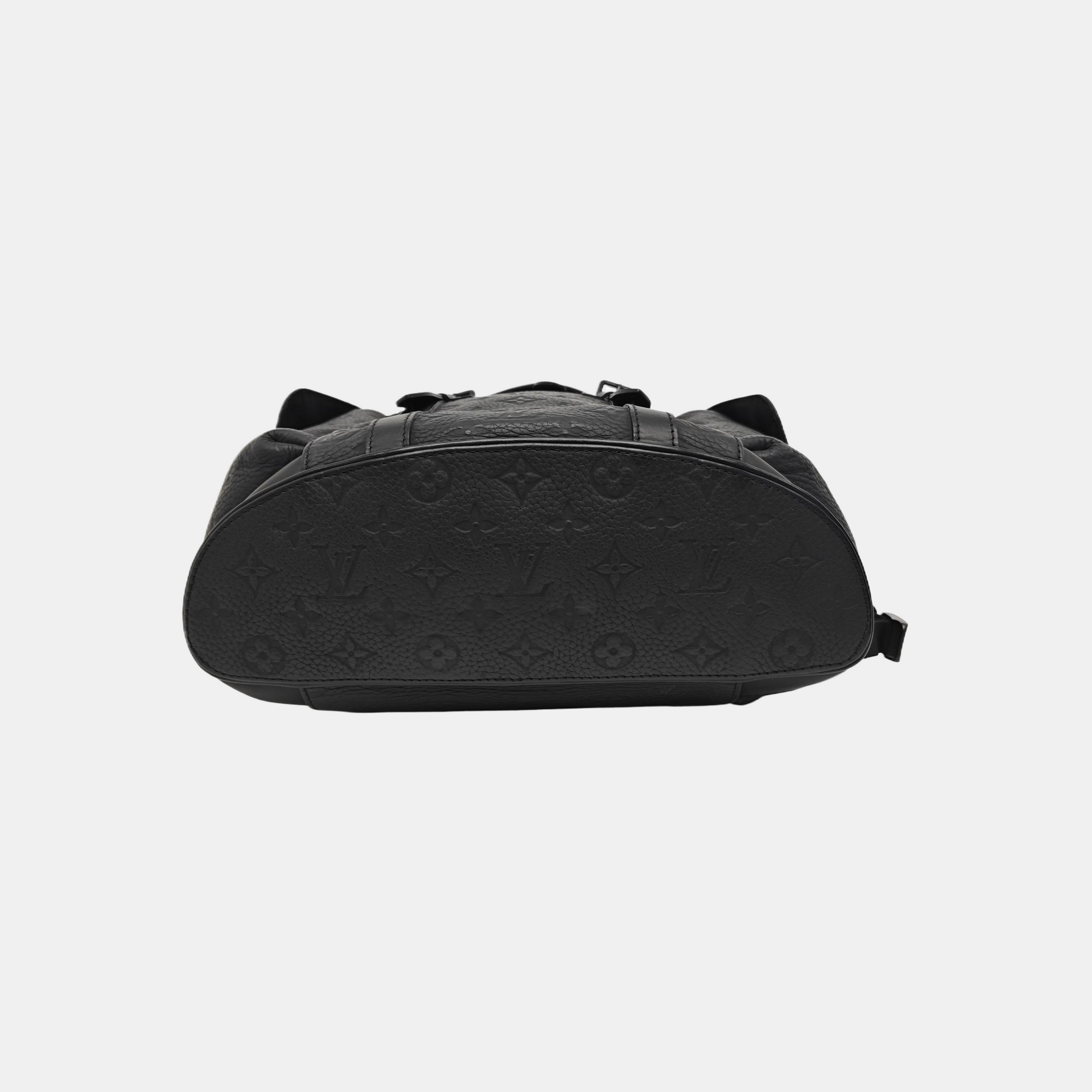 CHRISTOPHER PM Monogram Calfskin Black